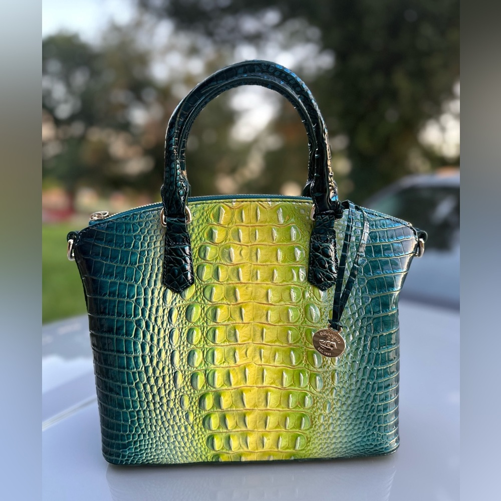 ❌SOLD❌NWT - BRAHMIN Duxbury Satchel Zesty Green Ombre